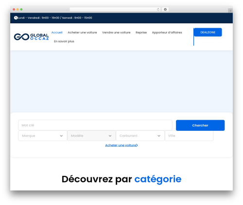 Vehica WordPress theme - globaloccaz.com