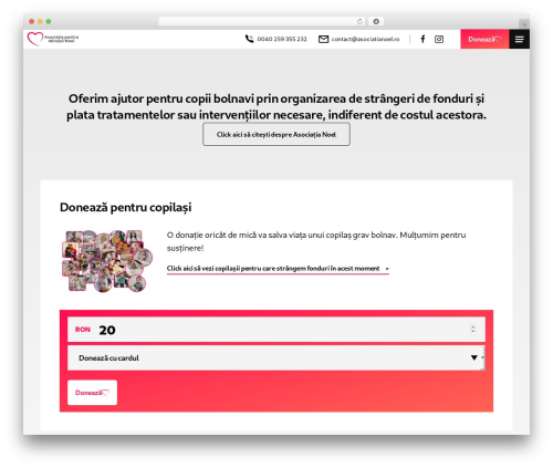 Veribo Framework WordPress theme - asociatianoel.ro