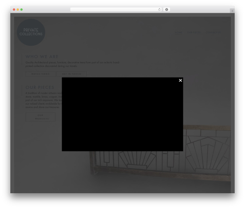 WordPress theme Divi - privatecollections.co.za