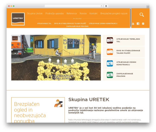 WordPress theme URETEK - uretek.si