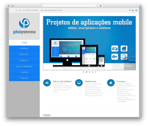 WordPress theme Vertikal - phisystems.com.br