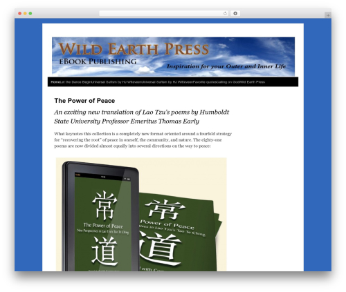WordPress theme Weaver - wildearthpress.com