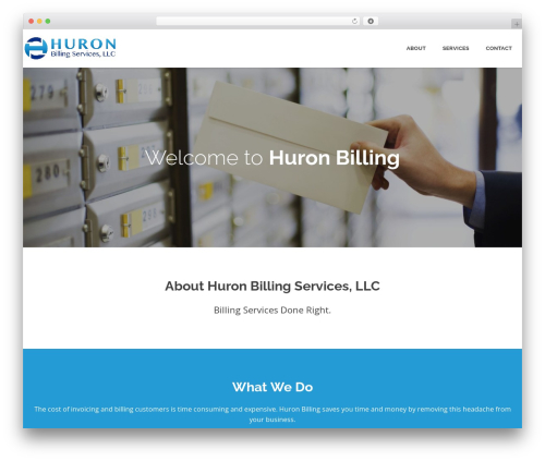 Alpha theme WordPress - huronbilling.com