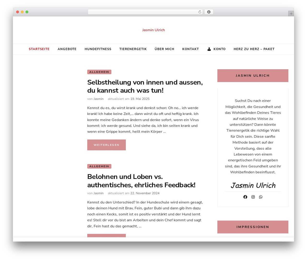 Blossom Chic WordPress theme - jasminulrich.ch Blossom Chic WordPress theme - jasminulrich.ch