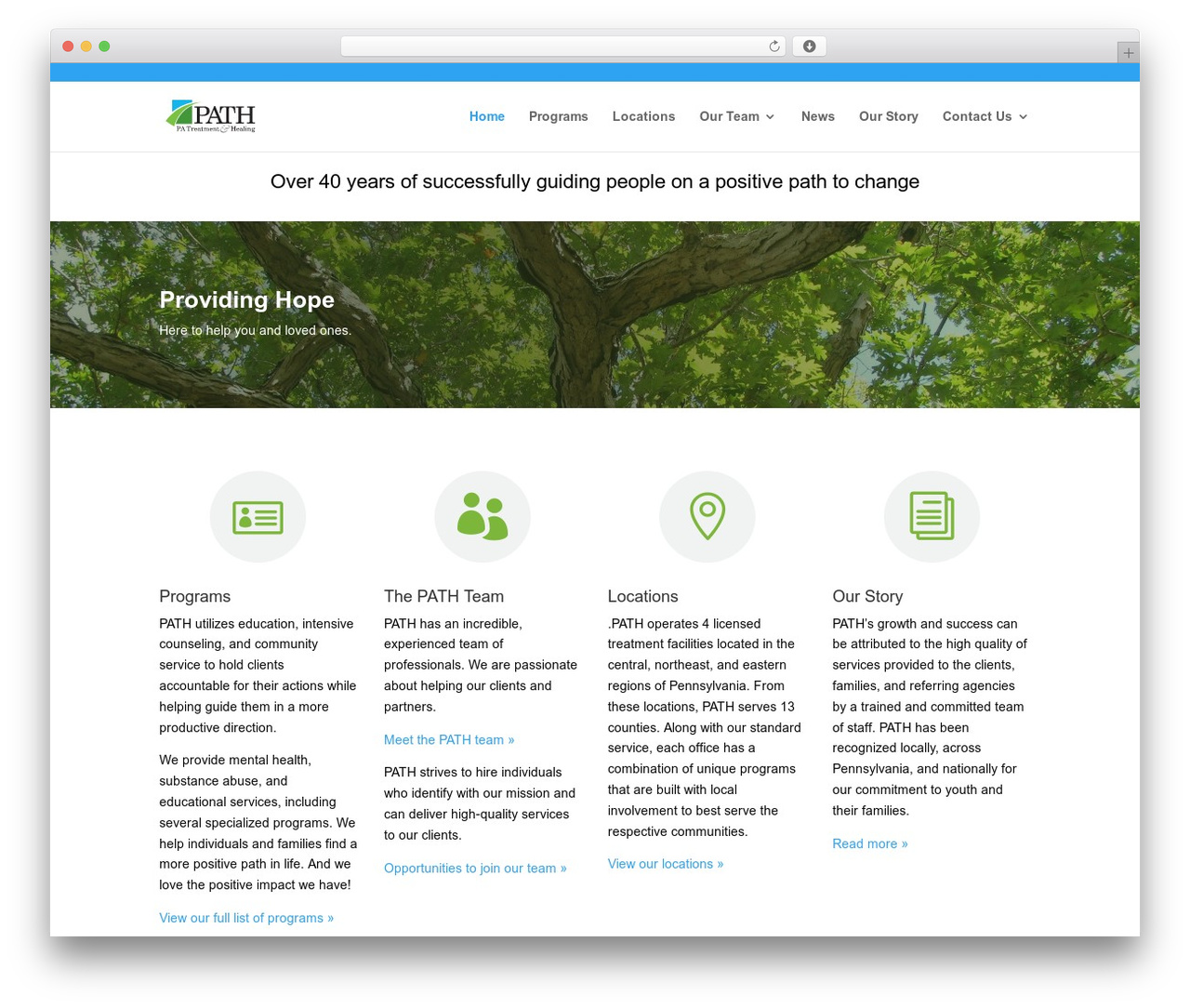 Divi WordPress theme - pathtochange.org