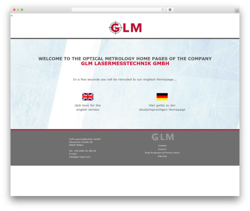 GLM WordPress theme - glm-laser.net