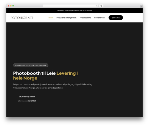 Codesigner pro WordPress plugin - www.fotohjornet.no
