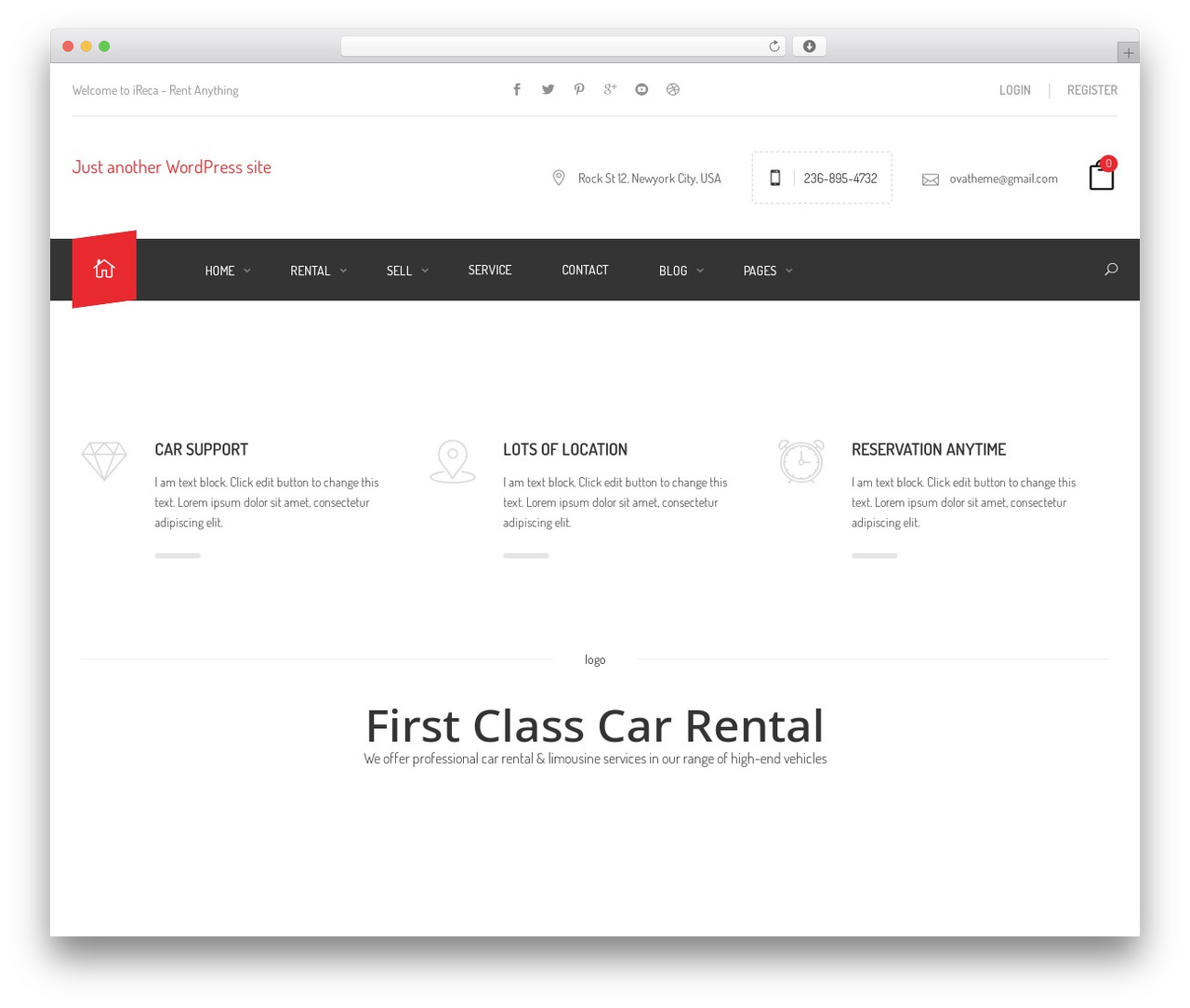 Ireca WordPress theme - togomotorsllc.com