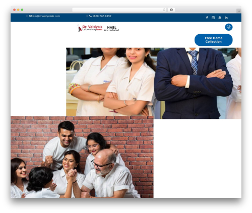 Medeus WordPress theme - drvaidyaslab.com