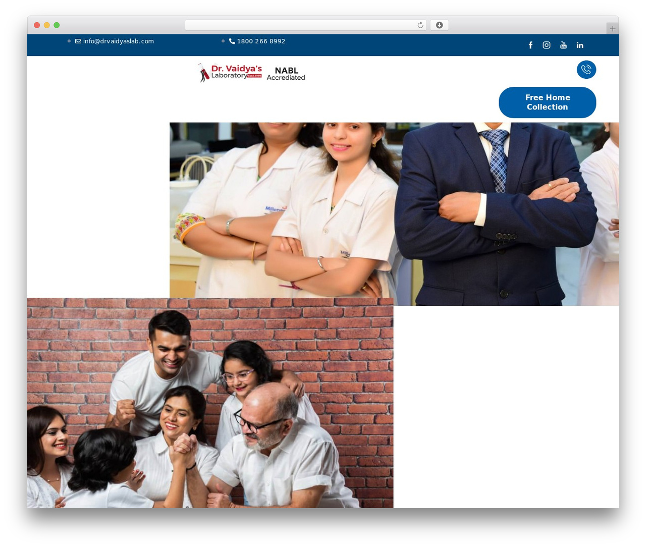 Medeus WordPress theme - drvaidyaslab.com