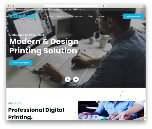 Printfix WordPress theme - vibgyorcreationsindia.com