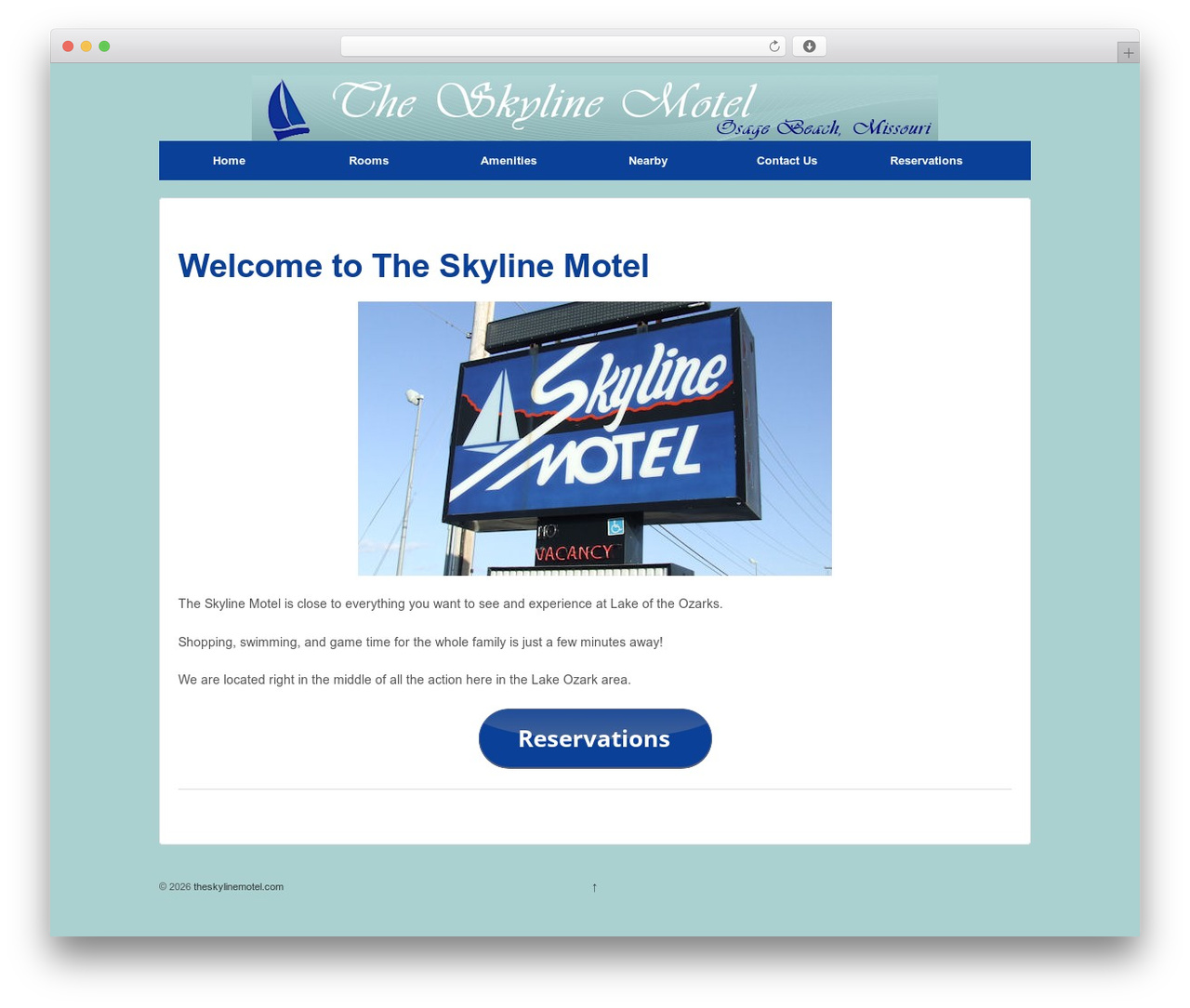 Responsive Pro WordPress store theme - theskylinemotel.com