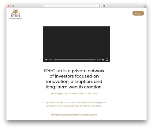 stein WordPress theme - steinprivateinvestorsclub.com