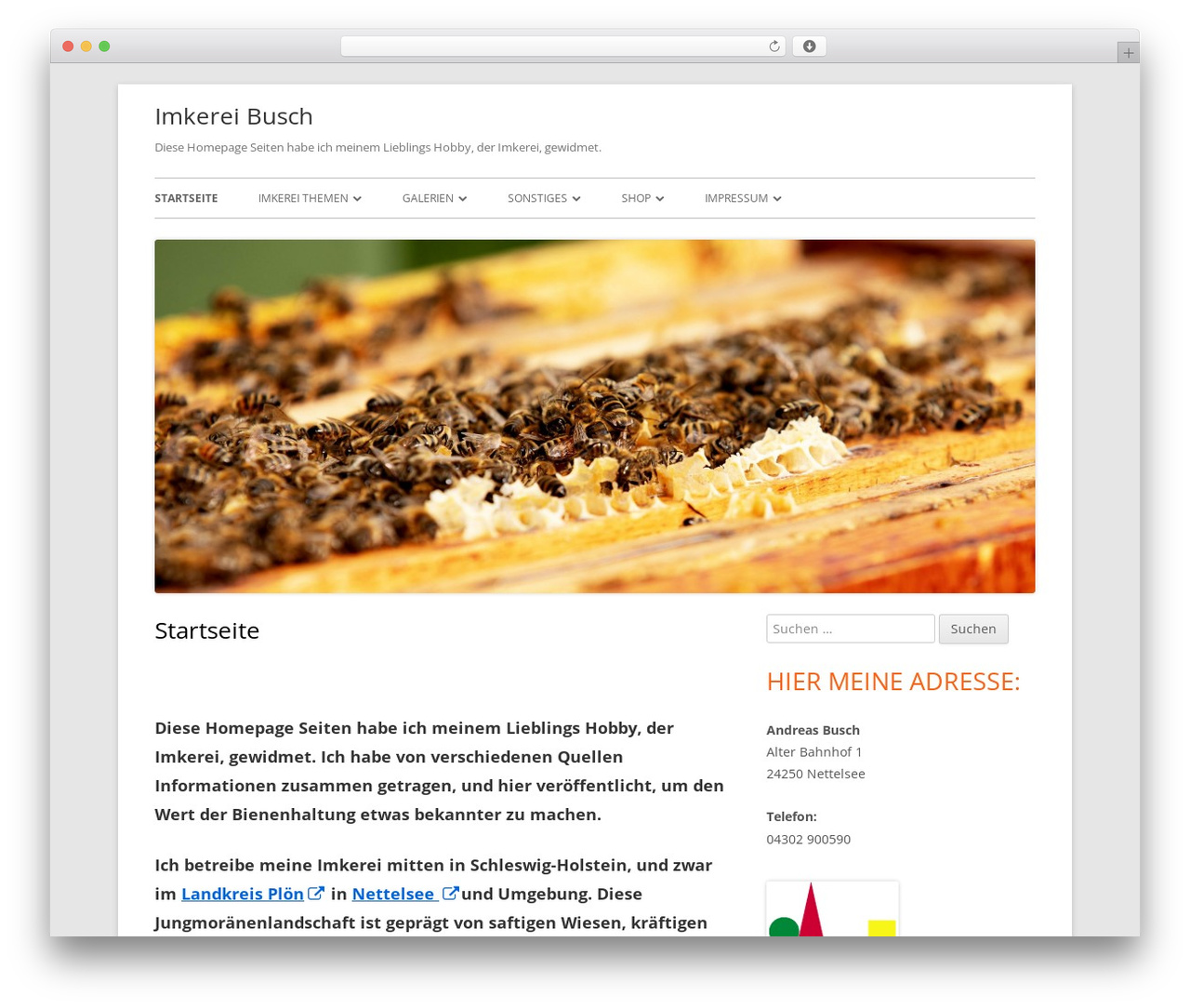 Theme WordPress Tiny Framework - imkerei-busch.de Theme WordPress Tiny Framework - imkerei-busch.de