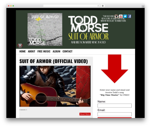 TunePipe Basic top WordPress theme - toddmorse.com