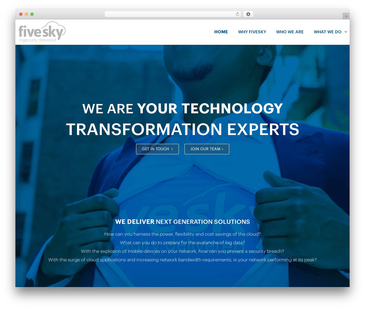 WordPress theme Five Sky - fivesky.com