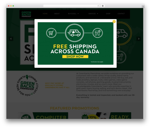 Storefront powerpack WordPress plugin - greenbackspawnshop.com