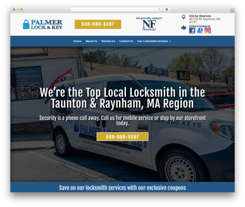 WordPress website theme Divi - palmerlockandkey.com