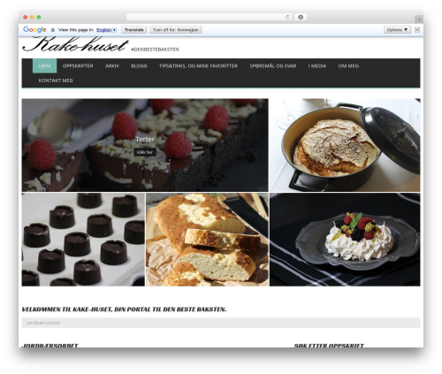 cherry best WordPress template - kake-huset.no