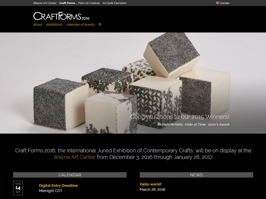 Craft Forms 2016 theme WordPress by Zero Defect Design LLC