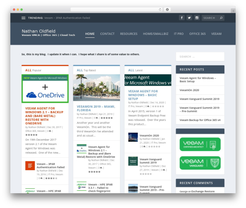 Extra WordPress theme - nathanoldfield.tech Extra WordPress theme - nathanoldfield.tech