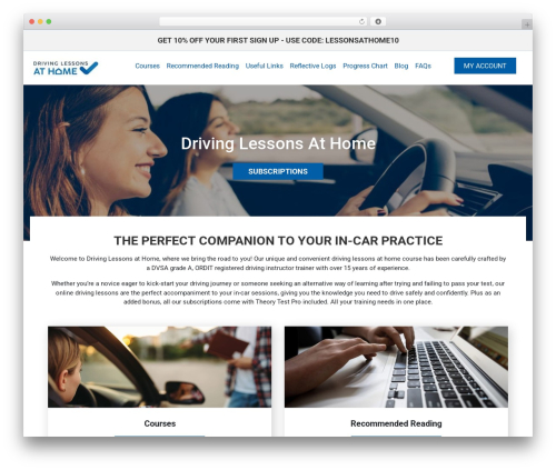 FSE Theme WordPress theme - drivinglessonsathome.co.uk