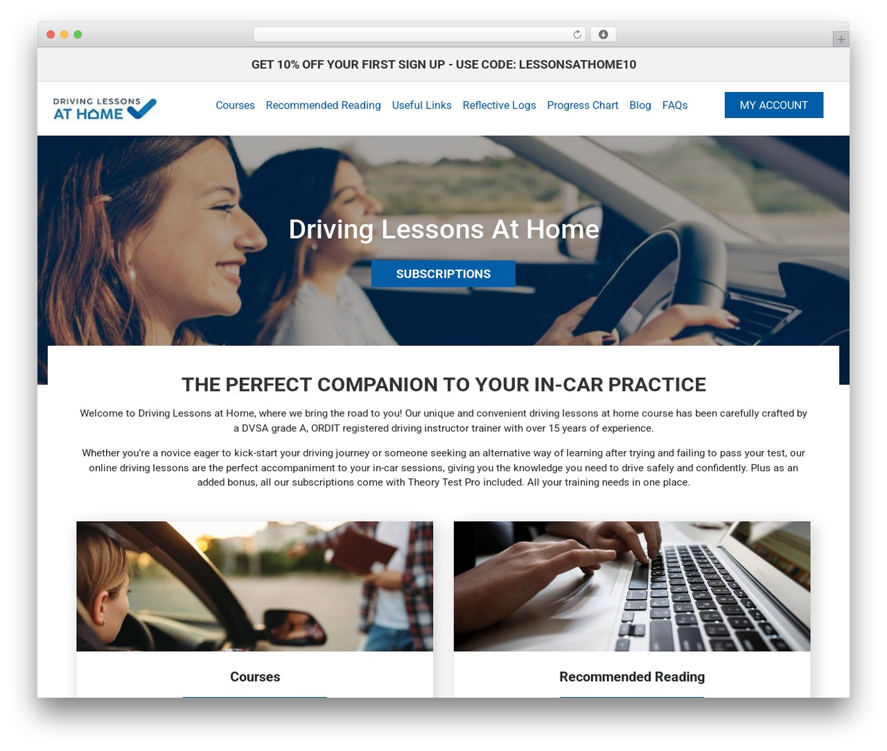 FSE Theme WordPress theme - drivinglessonsathome.co.uk