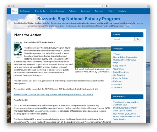 GovPress WordPress website theme - buzzardsbay.org