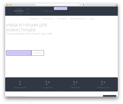 Hello Elementor WordPress theme - turkey-edu.kz