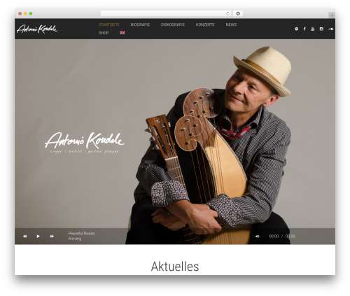 Hugo WordPress theme - antoniokoudele.com