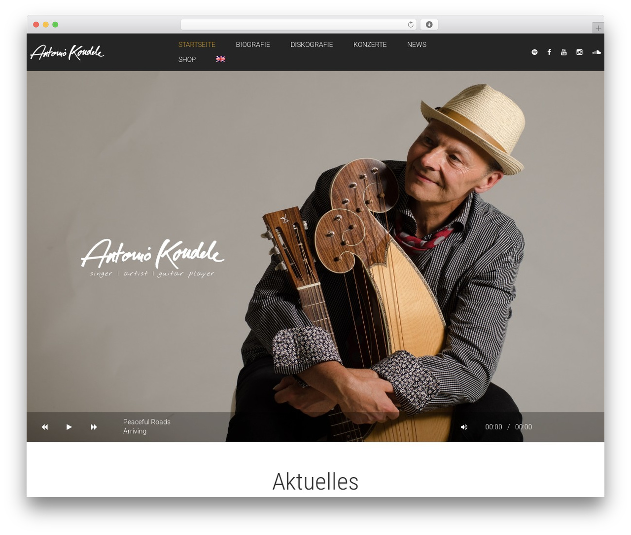 Hugo WordPress theme - antoniokoudele.com
