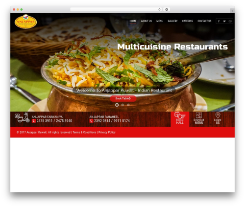 LaCuisine best restaurant WordPress theme - anjapparkuwait.com