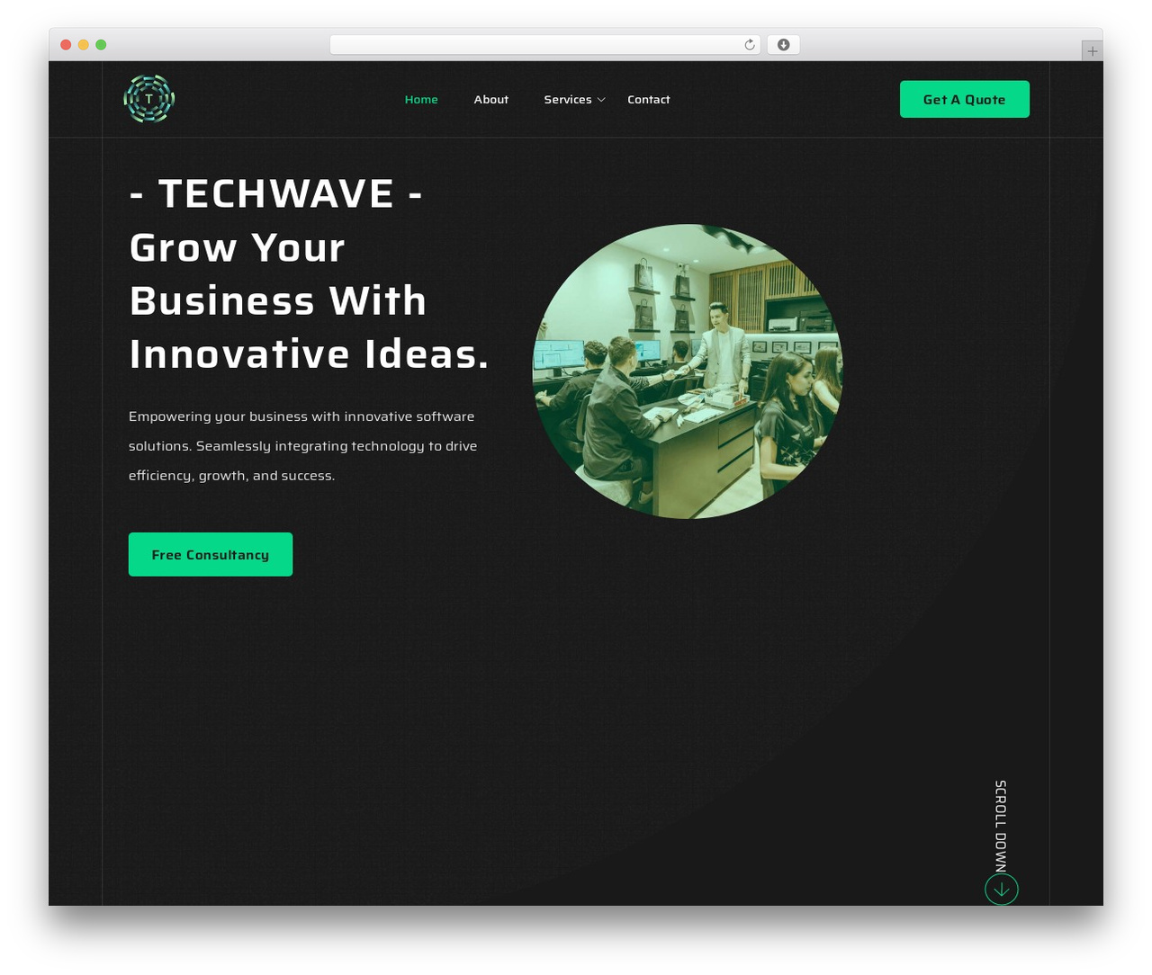 Theme WordPress Softconic - techwave.software
