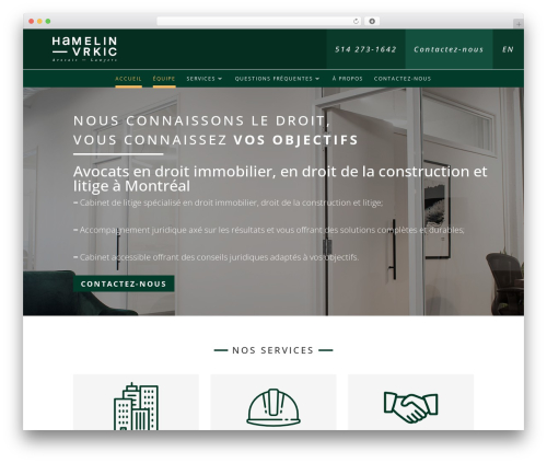 WordPress theme Divi - hvavocats.com