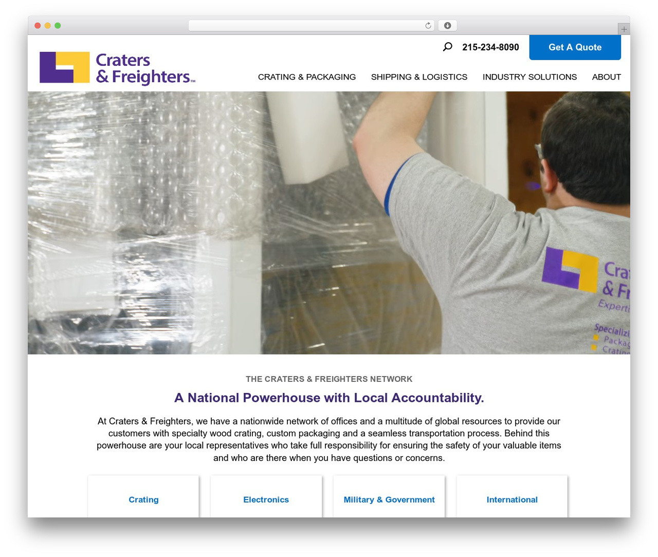 Divi theme WordPress - cratersandfreightersphilly.com