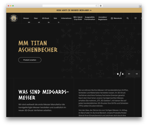 Midgards Messer WordPress theme - midgards-messer-shop.com