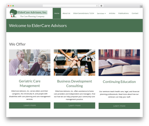 Mighty WordPress theme - eldercareadvisors.com