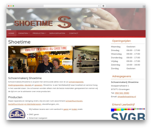 Nirvana theme WordPress - shoetime.nl