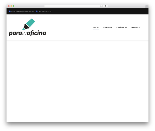 Prioris WordPress theme - paralaoficina.com