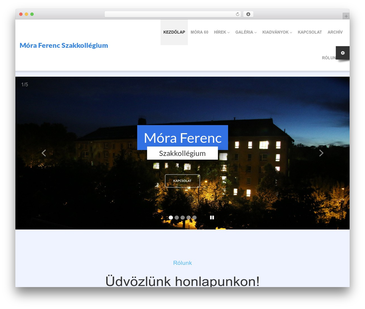WordPress theme Cherry Framework - mora.u-szeged.hu