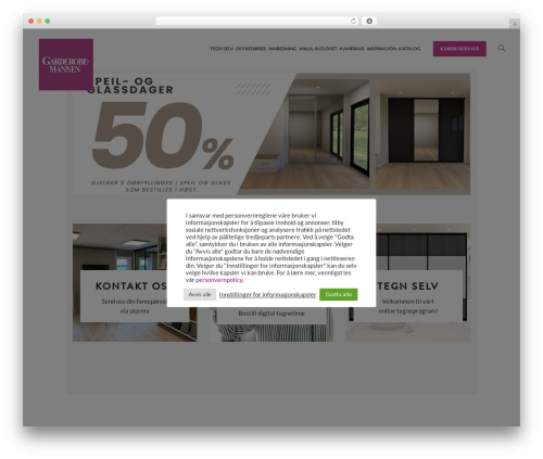 WordPress theme Malmo - garderobemannen.no