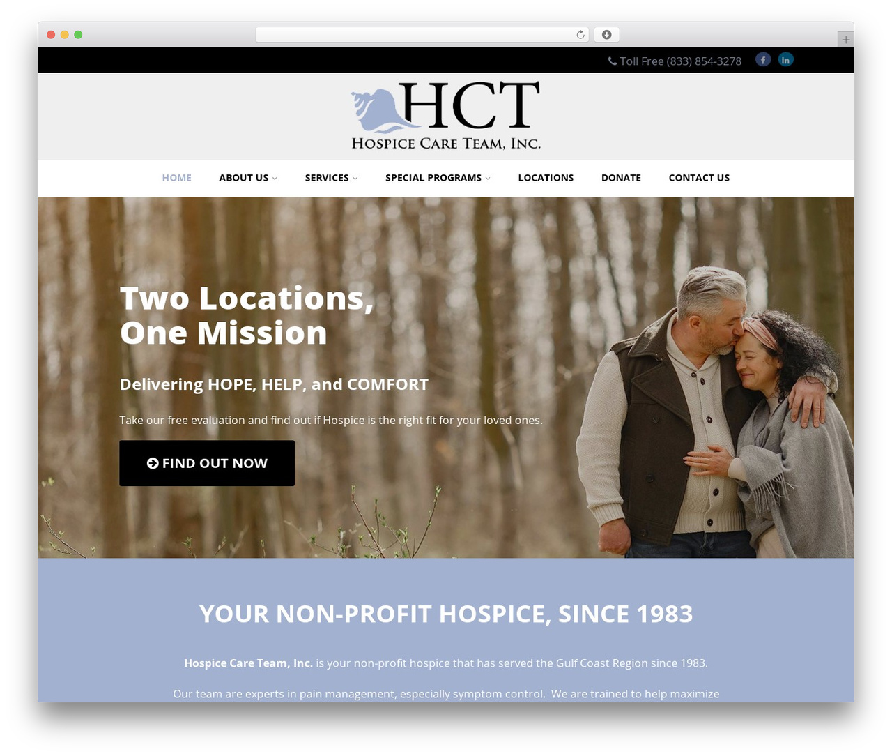 WordPress theme Optimizer PRO - hospicecareteam.org