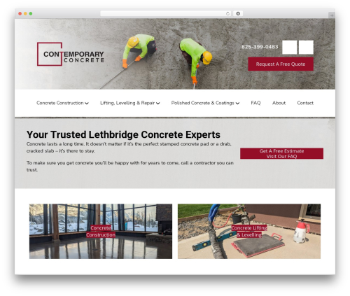 Beaver Builder Theme WordPress theme - contemporaryconcrete.ca