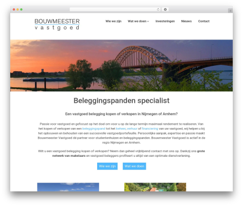 Cherry Framework premium WordPress theme - bouwmeestervastgoed.nl