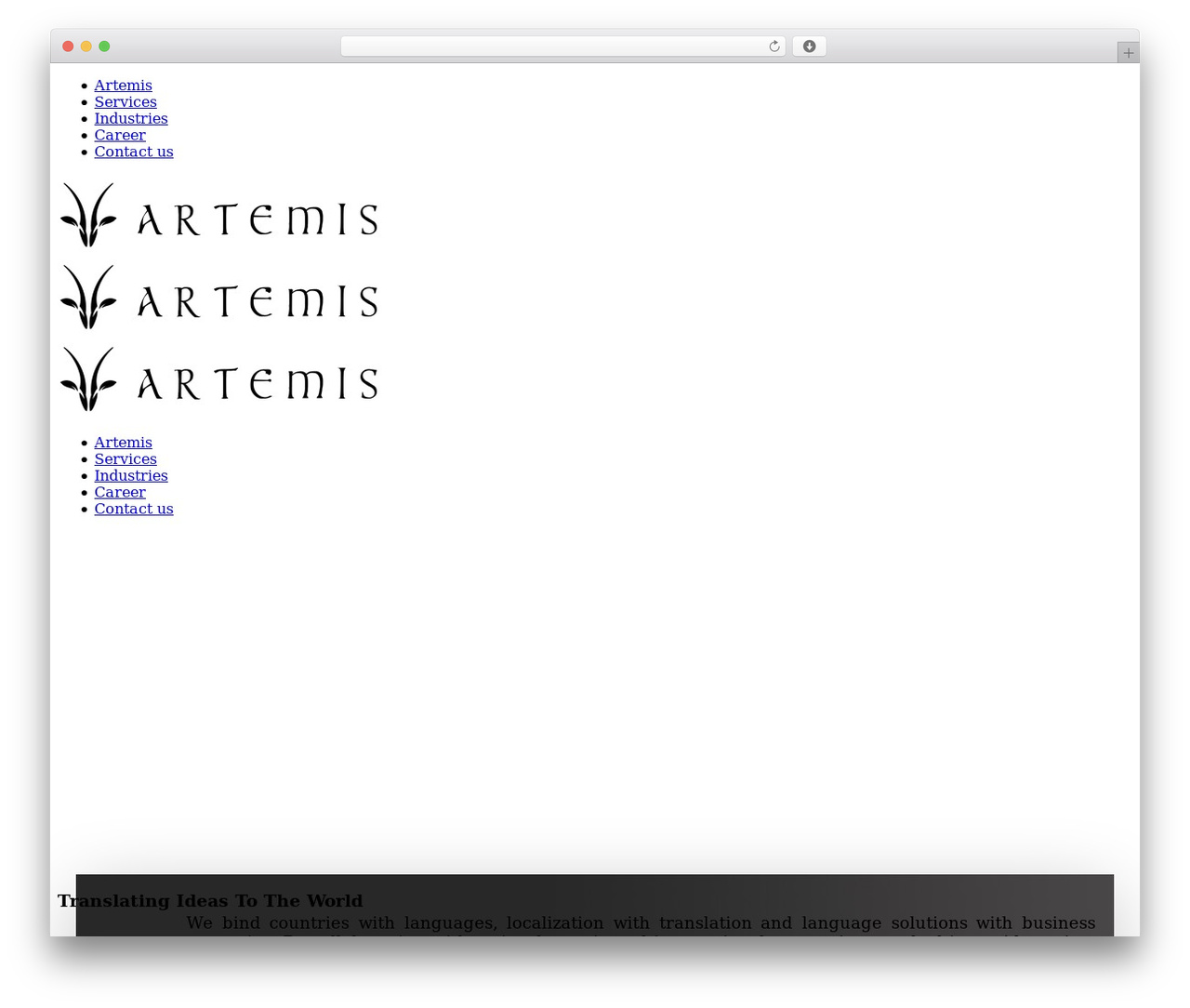 DFD Native best WordPress theme - artemis-tlc.com