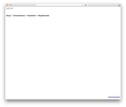 Etch Theme WordPress theme - salz-list.at