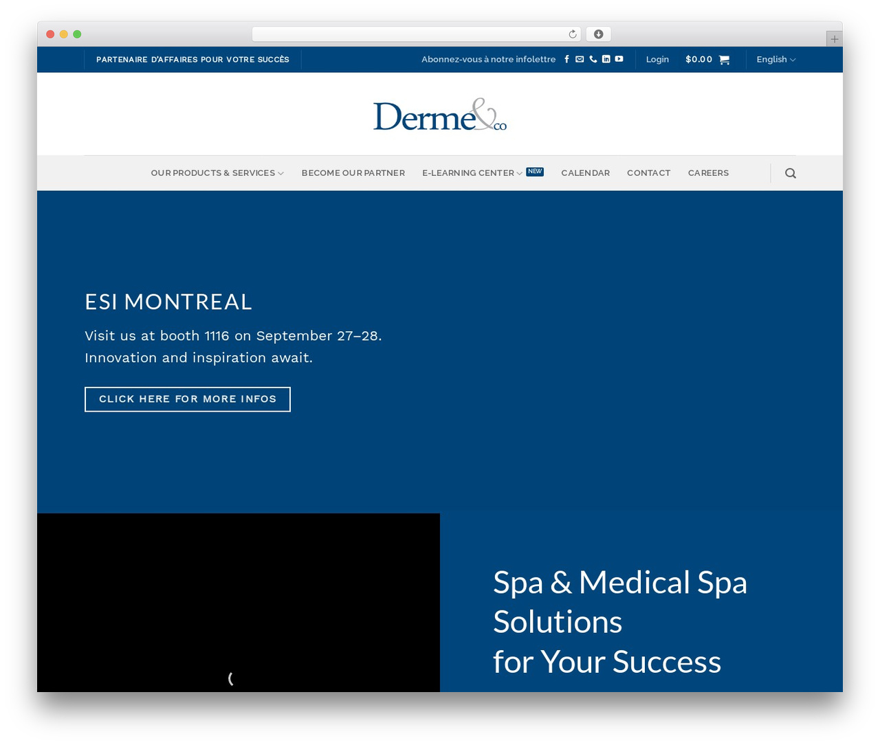 Flatsome Child medical WordPress theme - dermeco.com