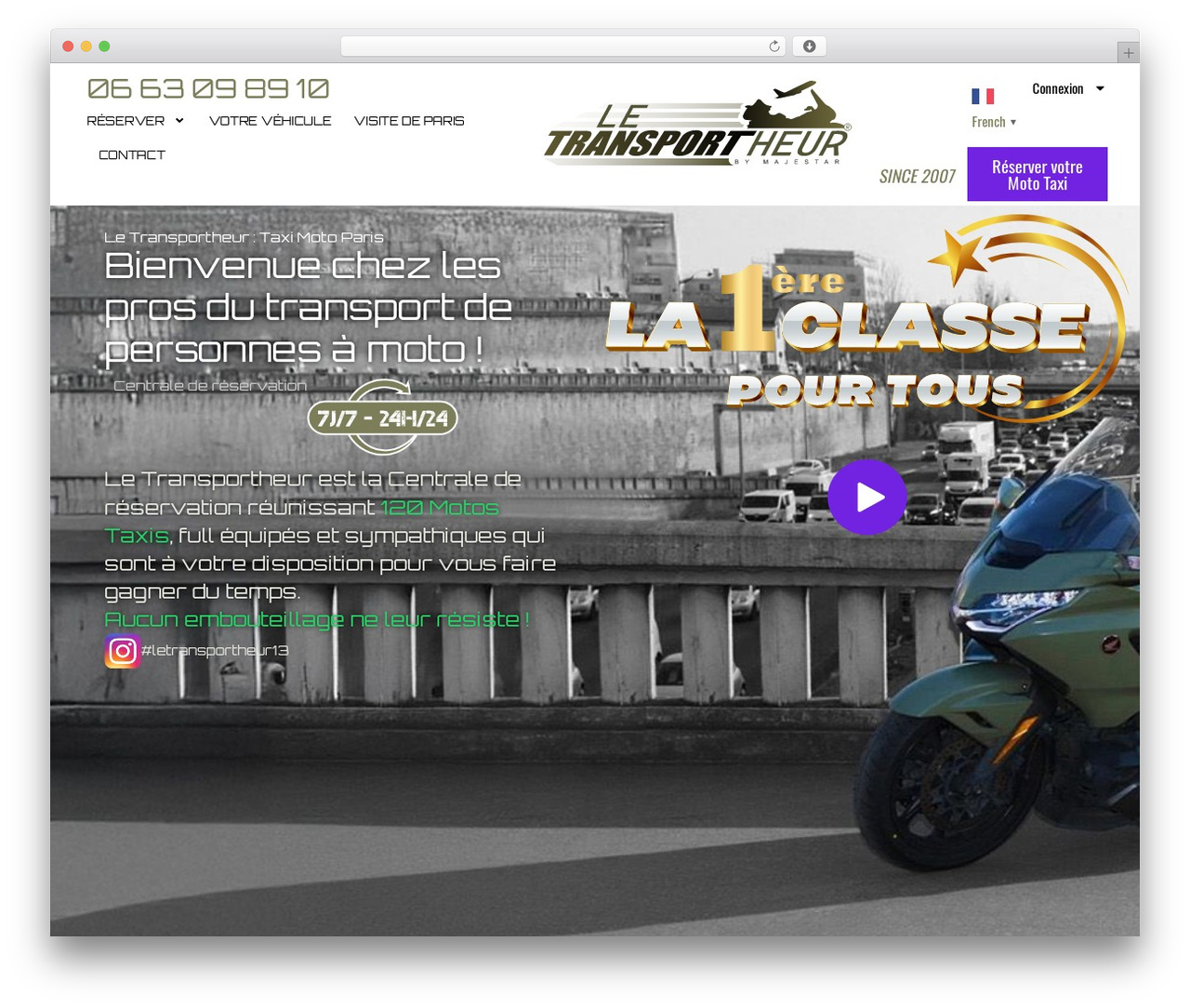 Hello Elementor WP theme - www.letransportheur.fr