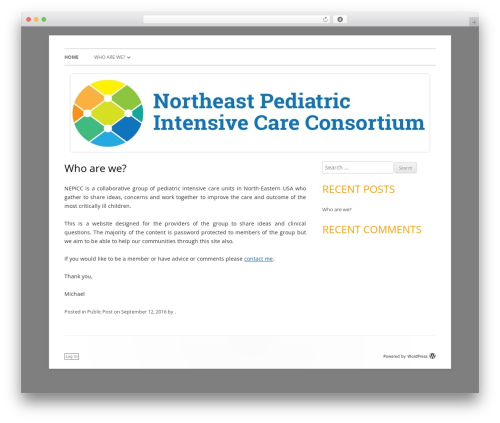 Tiny Forge theme WordPress - nepicc.org