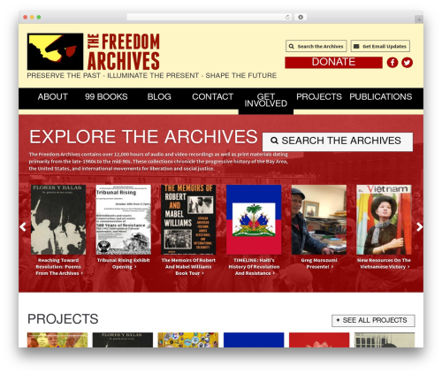 WordPress theme Custom Theme - freedomarchives.com
